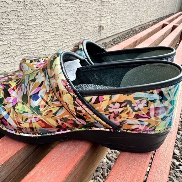 Dansko Tropical Garden Patent Clogs - Picture 2 of 15